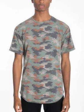 Camo Elongate Scallop Tee T-shirts