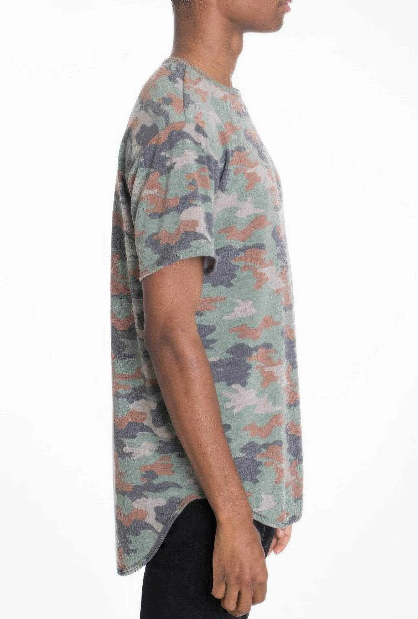 Camo Elongate Scallop Tee T-shirts