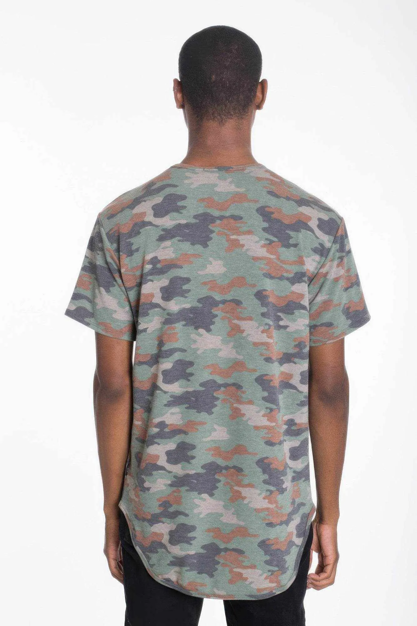 Camo Elongate Scallop Tee T-shirts