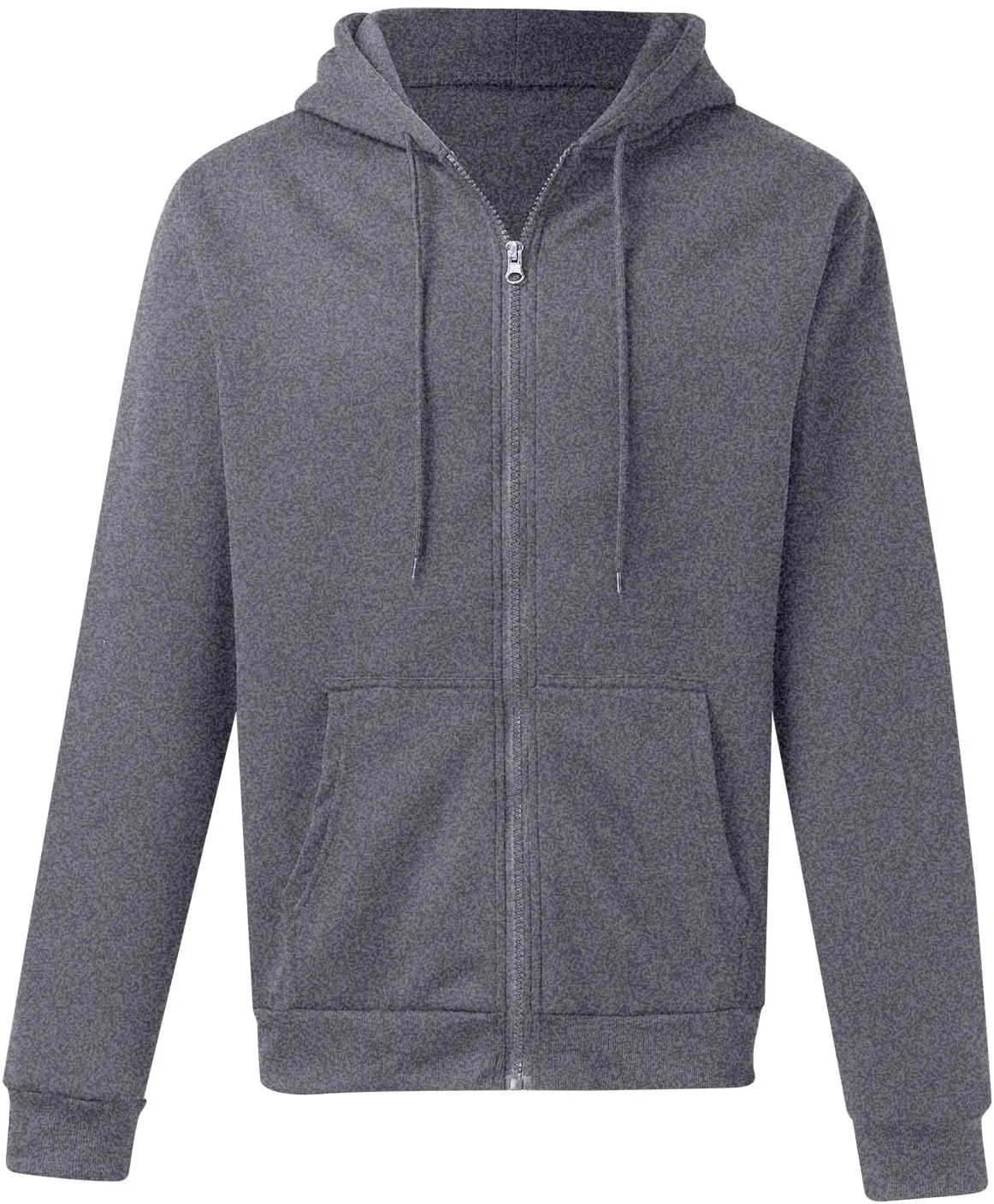 Casual Zip Up Hooded Sweatshirts for Men Fall Winter Drawstring Loose Solid Color Workout Gym Outdoor Hoodie Jackets