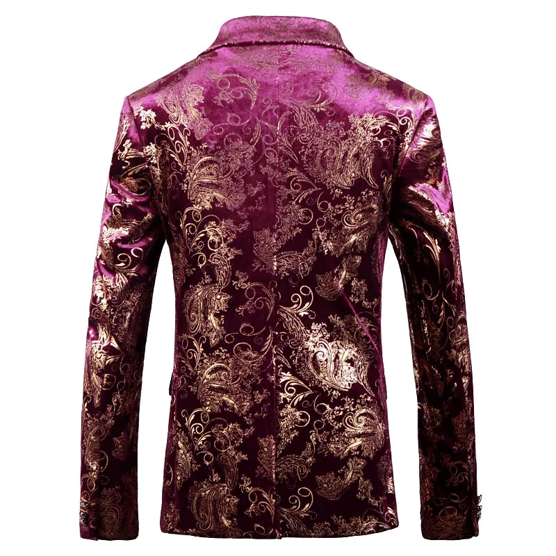 Designer men's slim suit jacket