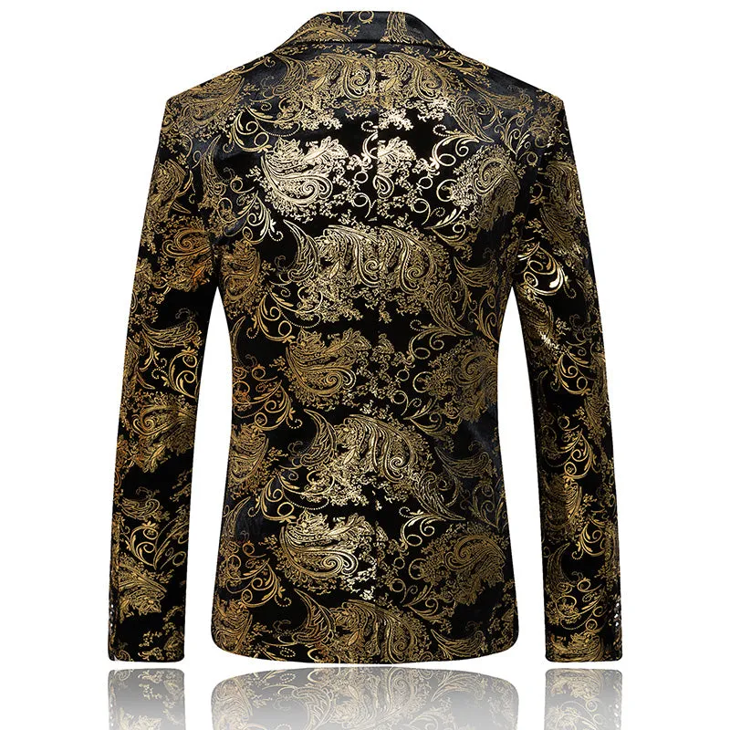 Designer men's slim suit jacket