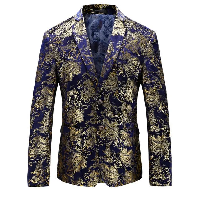 Designer men's slim suit jacket
