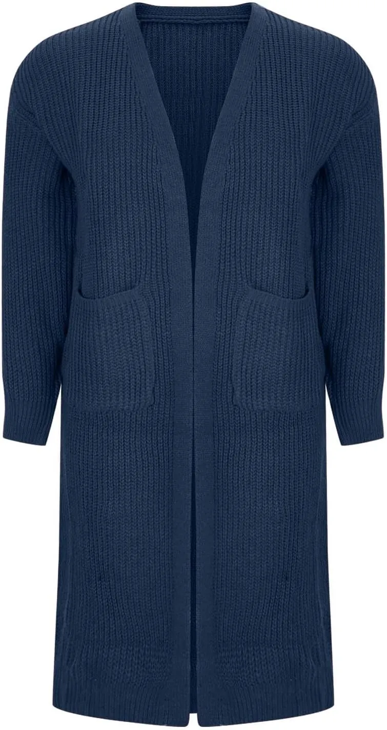 Fall Clothes for Women 2025 Oversized Open Front Cardigan Sweaters Casual Loose Knit Long Sleeves Outwear