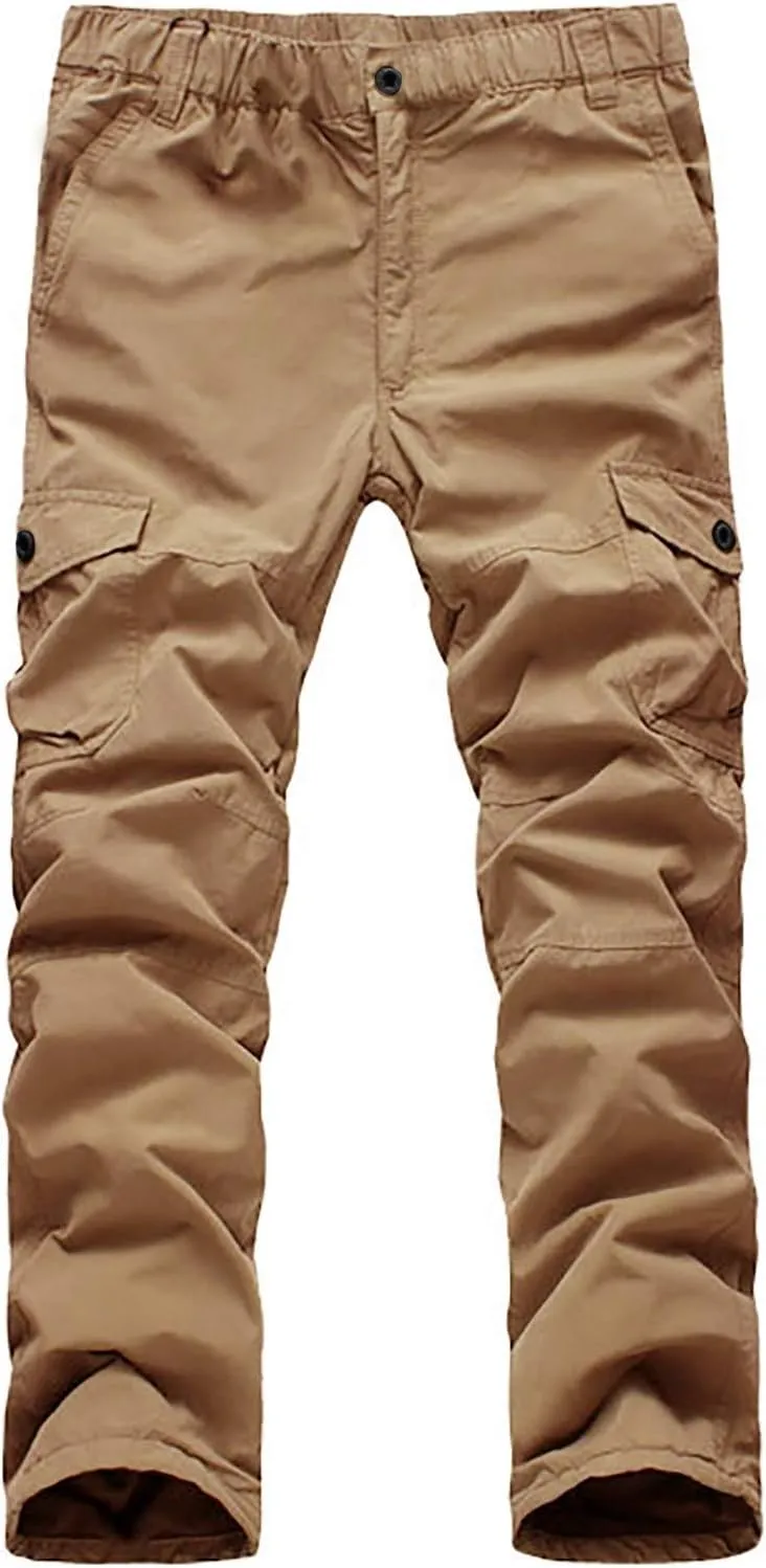 Joggers for Men Work Running Mens Casual Hip Hop Pants Solid Color Track Cuff Workout Pants with Casual Fleece