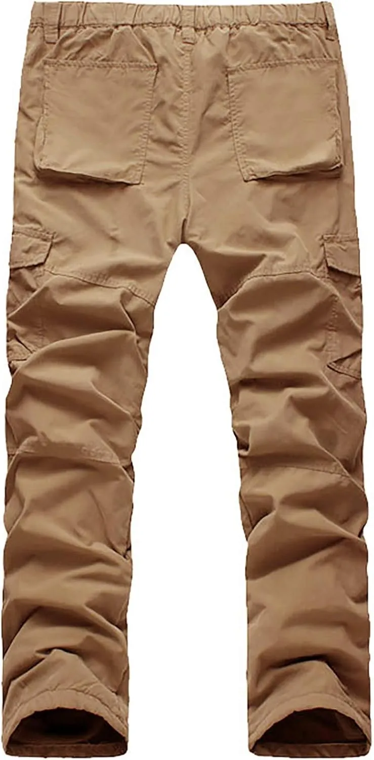 Joggers for Men Work Running Mens Casual Hip Hop Pants Solid Color Track Cuff Workout Pants with Casual Fleece