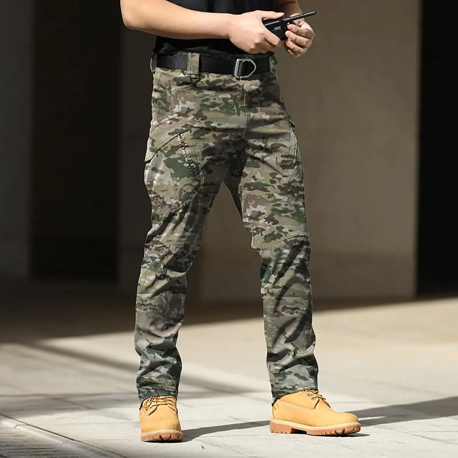LCMTWX Baggy Jeans Men Men Elastic Drawstring Cotton Pants Waist Waist Mid Casual Solid Men's Casual Pants Jogger Pants Men