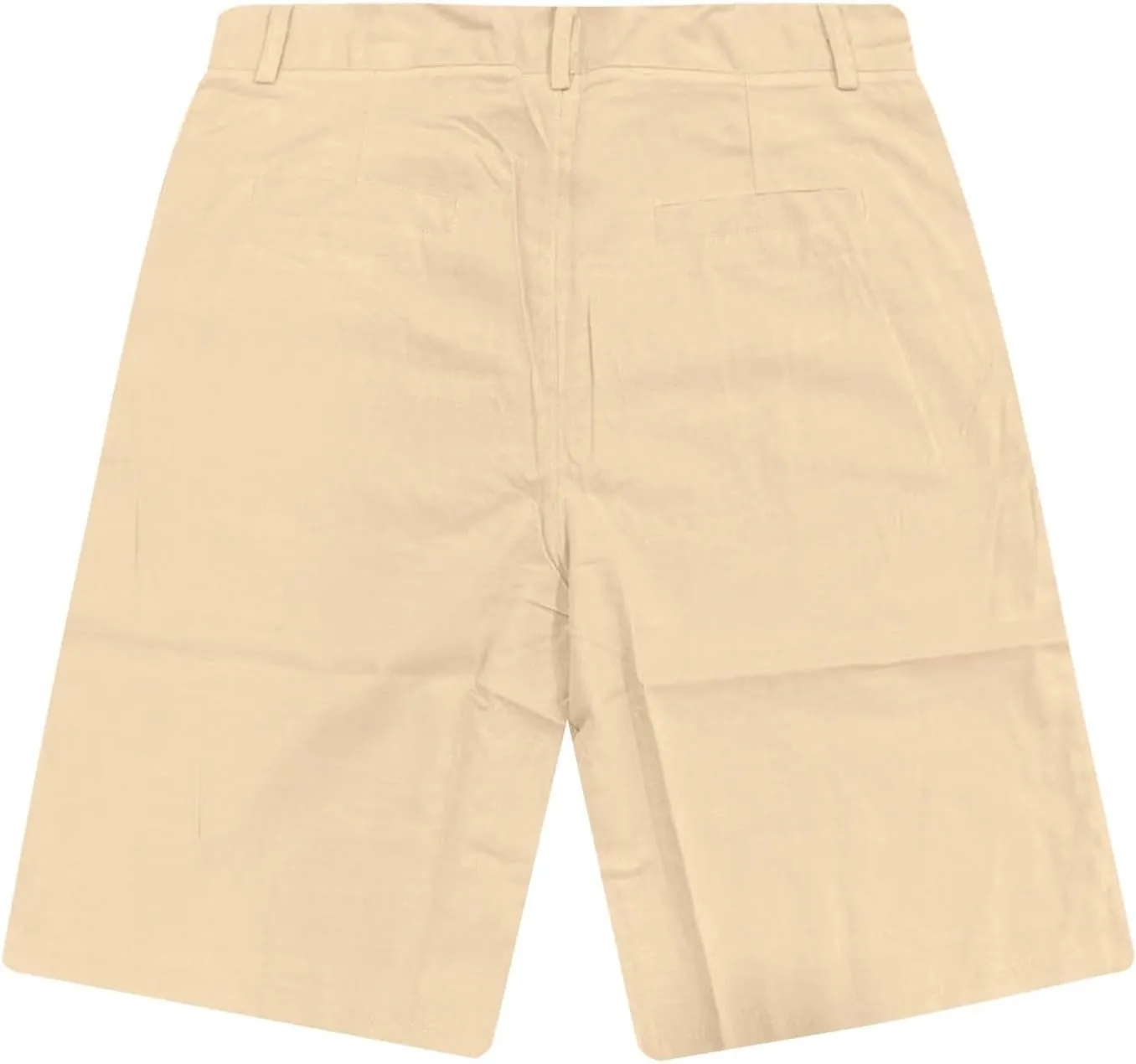 Mens Cotton Linen Shorts Solid Color Lightweight Breathable Summer Casual Lounge Shorts