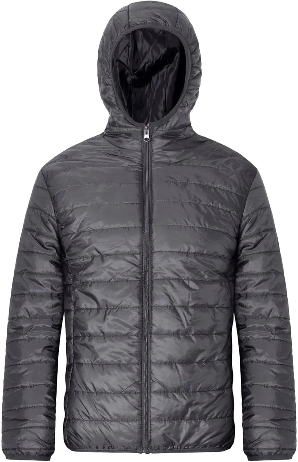 Men's Lightweight Windproof Packable Hooded Puffer Jacket Winter Warm Down Coat Zip Up Quilted Thicken Cotton Coats