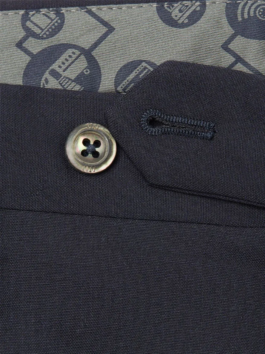 PT01 Travel Wool Performance Trousers in Black