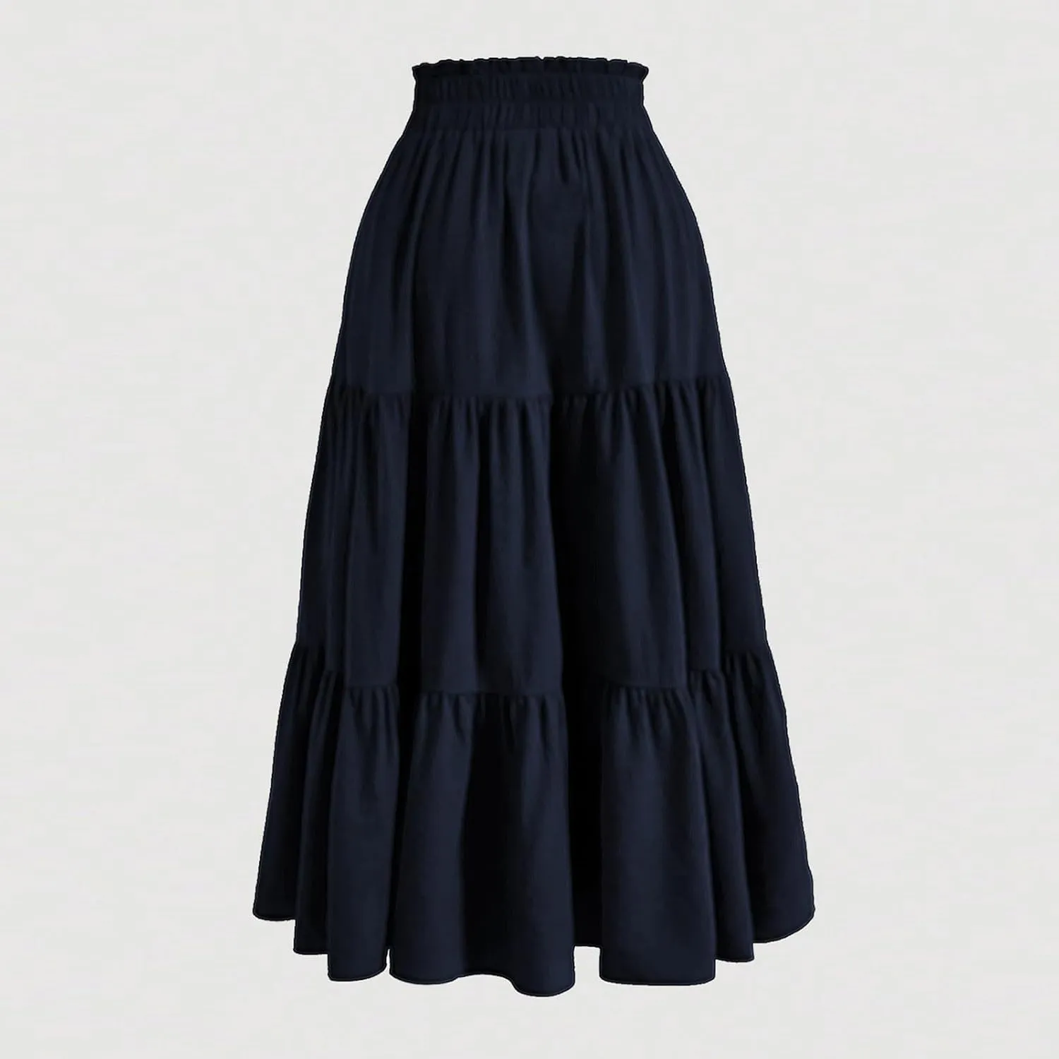 Skirts for Women Trendy Summer Tiered Elastic High Waisted Floral Skirt Vacation A Line Drawstring Flowy Long Skirts