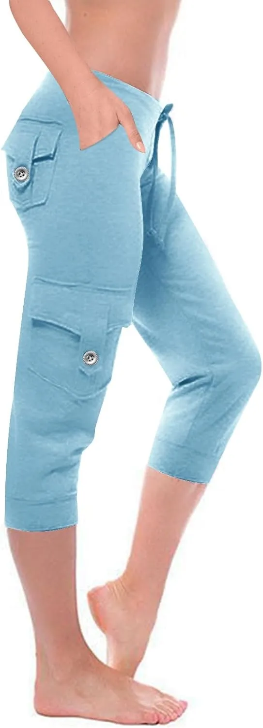 Straight Leg Basic Cargo Workout Gym Stretch Running Pants for Women Summer Fall Pants Women 2025 Y2K