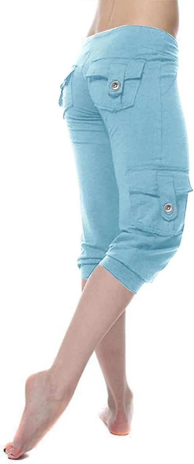 Straight Leg Basic Cargo Workout Gym Stretch Running Pants for Women Summer Fall Pants Women 2025 Y2K