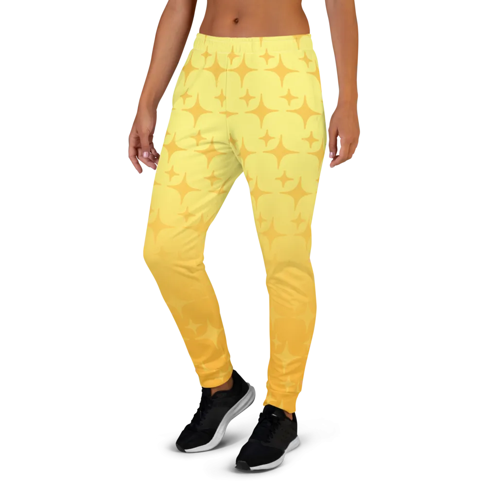 Yellow Ghost Sparkle Joggers (Women's XS-3XL)